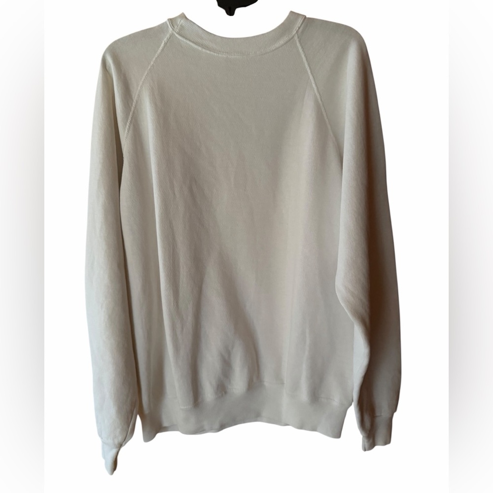 1990s Hanes “Fordsville, KY”, Made in USA, Relaxed, Boxy Fit Ribbed Crewneck Swe - Picture 5 of 7